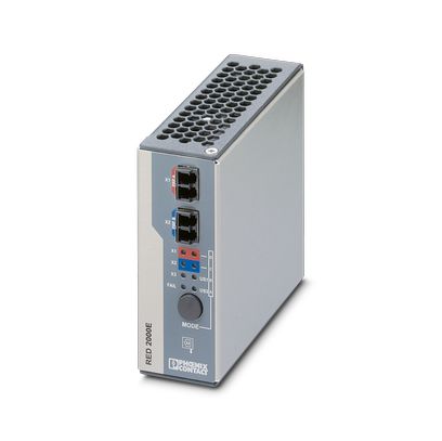 Phoenix Contact Redundancy Module; FL RED 2001E PRP 2LC; 1 RJ45 port; 2 LC multimode fiber optic ports